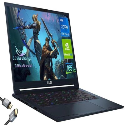 MSI 초경량 스텔스 14 게이밍 노트북 - 13세대 인텔 i7-13620H - Nvidia 지포스 RTX 4000-14인치 165HZ FHD - Wi-Fi 6 - 썬더볼트 4 -