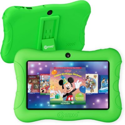 프리미엄 태블릿 가성비 탭북 고성능 테블릿PC Contixo Kids Tablet V9 7인치 HD Age 3-7에는 50개 이상의 스토리북 카메라가 있는 유아용 부모 제어