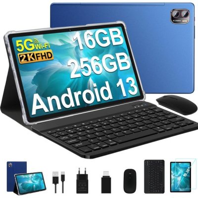 태블릿 대학생 인강용 액정 2024 Android 13 2K 화면 16GB RAM 256GB ROM TF 1TB 2000 x 1200 픽셀 5G WiFi 8600mAh 5MP