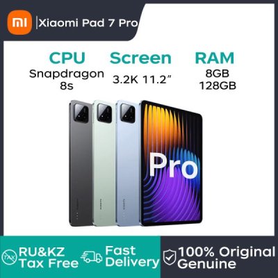 Xiaomi 태블릿 Xiaomi Pad 7 Pro 11.2" 3.2K 144Hz 디스플레이 금어초 8s Gen3 8850mAh 50MP+32MP 카메라 X