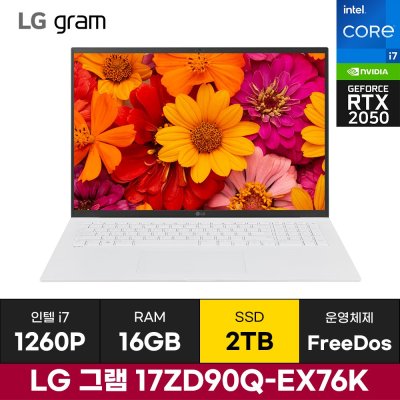 LG 그램17 17ZD90Q-EX76K i7 RTX2050 (2TB) / ICDI