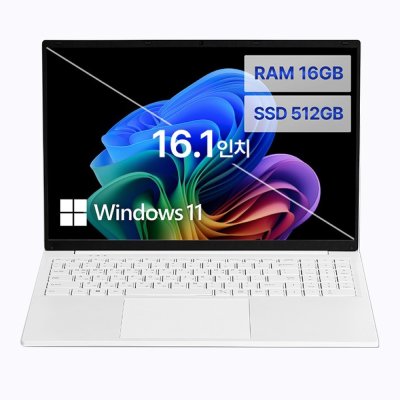 베이직스 베이직북 16 N-series N95, White, 512GB, 16GB, WIN11 Pro, BB1624FW