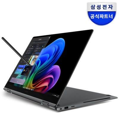 삼성전자 갤럭시북5 프로360 NT960QHA-K51A 16인치 인텔 울트라5 영상편집 코딩용 대학생 고사양 고해상도 태블릿PC S펜 터치 디스플레이 WQXGA+ AI 노트북 추천